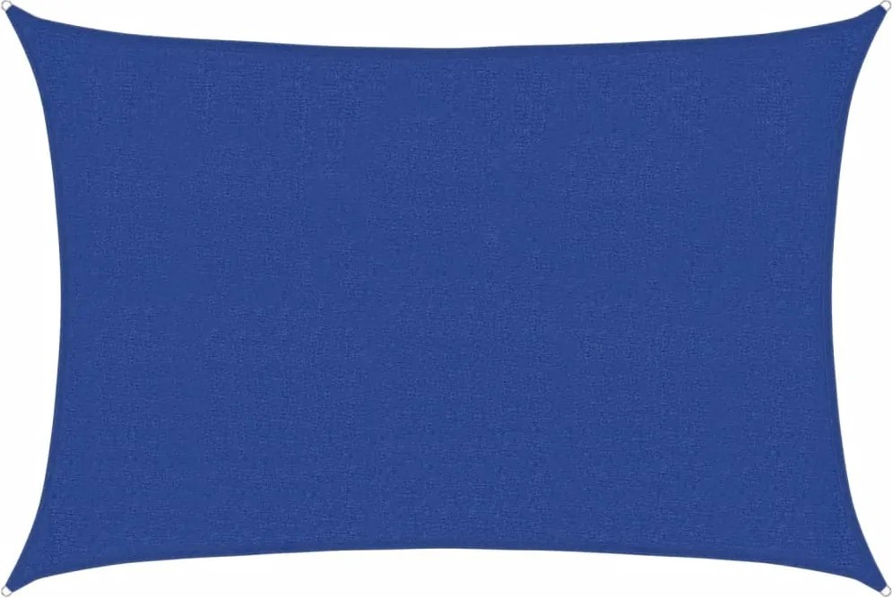 vidaXL kék HDPE napvitorla 160 g/m² 2,5 x 3,5 m