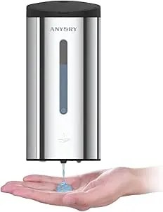 Anydry kereskedelmi automata folyékony szappan adagoló krómozott falra szerelhető