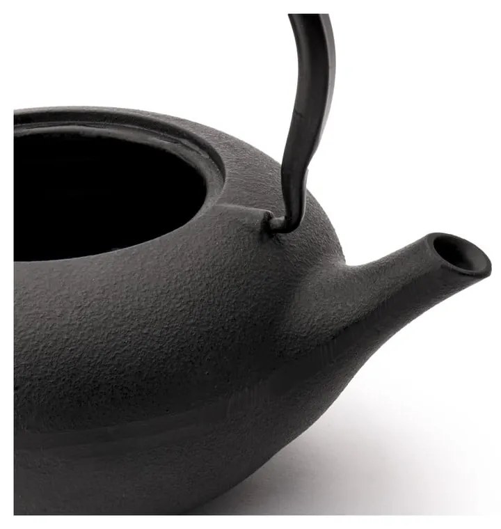 Fehér-fekete porcelán-öntöttvas teázó szett Shanxi – Bredemeijer