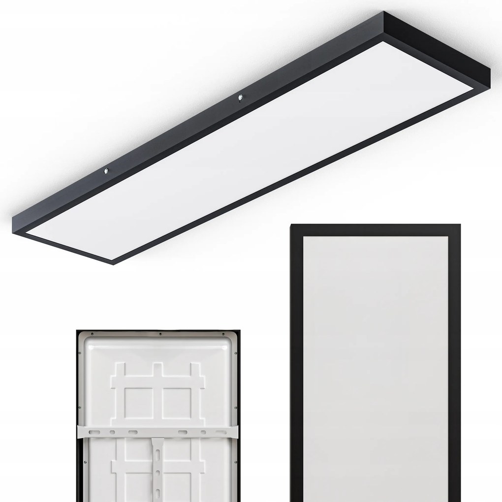 Led panel Mennyezeti Lámpa Plafon Falra szerelhető Négyzet 30x120 cm 5400lm 60W Bk