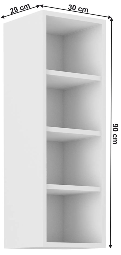 Felső konyhai polc Lesana 1 (fehér) 30 G-90 OTW. 1063935