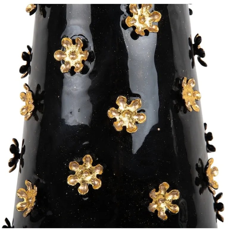 Fém kerek tárolóasztal ø 50 cm Golden Flowers – Leitmotiv