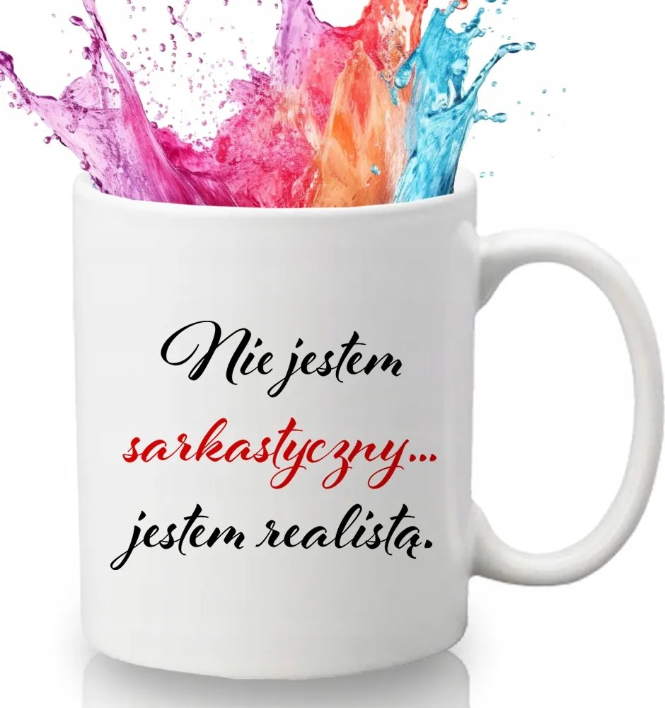 Bögre Fehér 330 ml Kerámia Vicces Ajándék Felirattal Nem Szarkasztikus