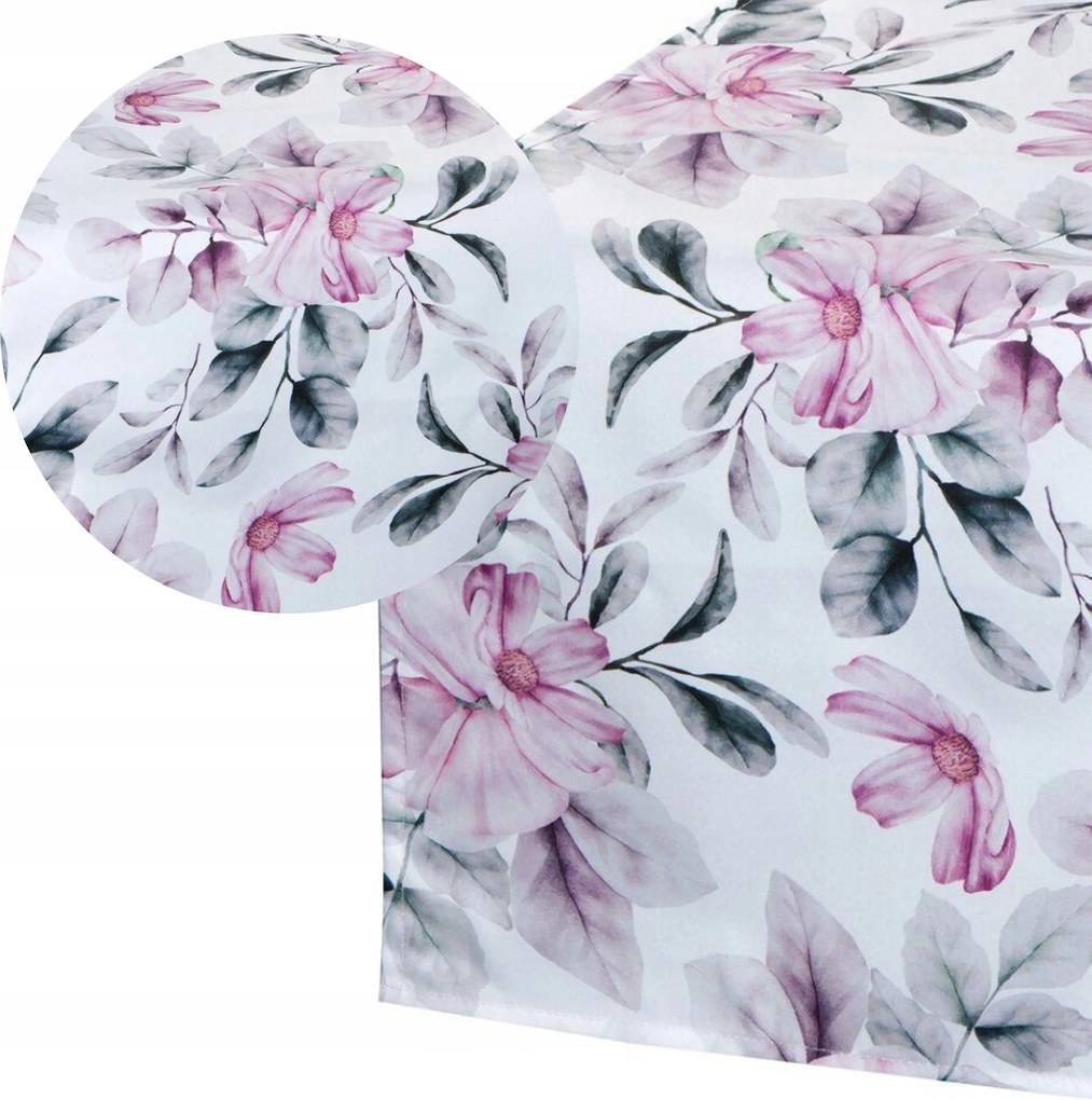 Abrosz Futópad kerti asztalhoz GARDEN/30B 40x140 cm virágos, foltálló