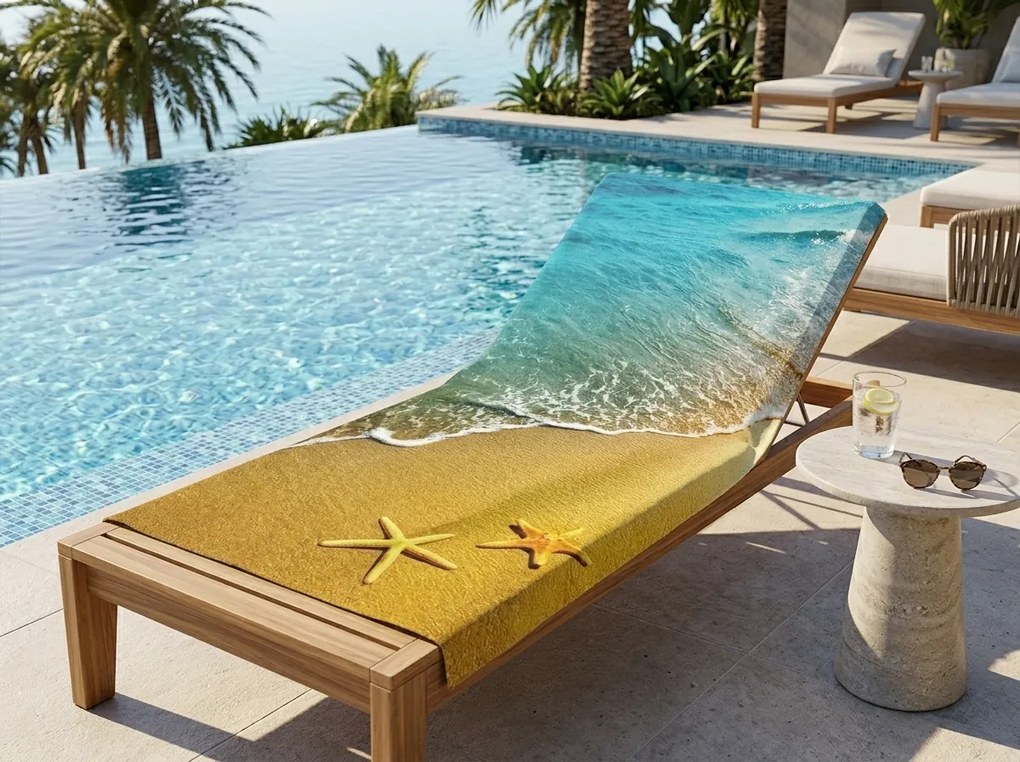 Gyorsan száradó XL strandfürdőlepedő SOLMARE színes 100 x 180 cm, 100% mikroszál