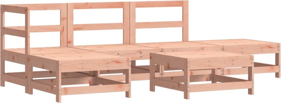 vidaXL 6 részes tömör duglászfenyő kerti ülőgarnitúra