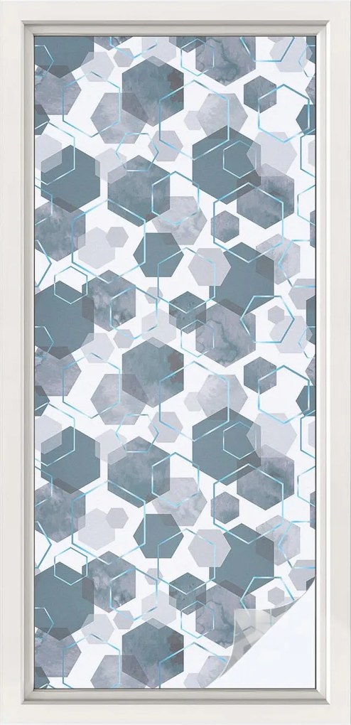 Szélvédőfólia Adatvédelem Geometrikus hexagonok 50x116 cm
