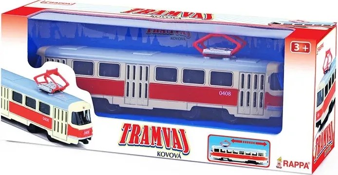 RAPPA Rappa hátrahúzós fém villamos - Tatra T3 - 16 cm