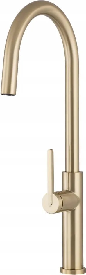 Slender brushed gold konyhai csaptelep Gamma