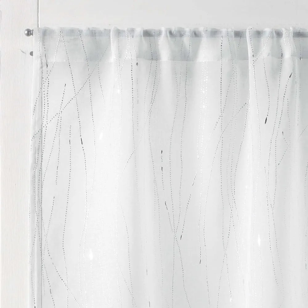 Fehér átlátszó függöny szett 2 db-os 70x200 cm Filiane – douceur d'intérieur
