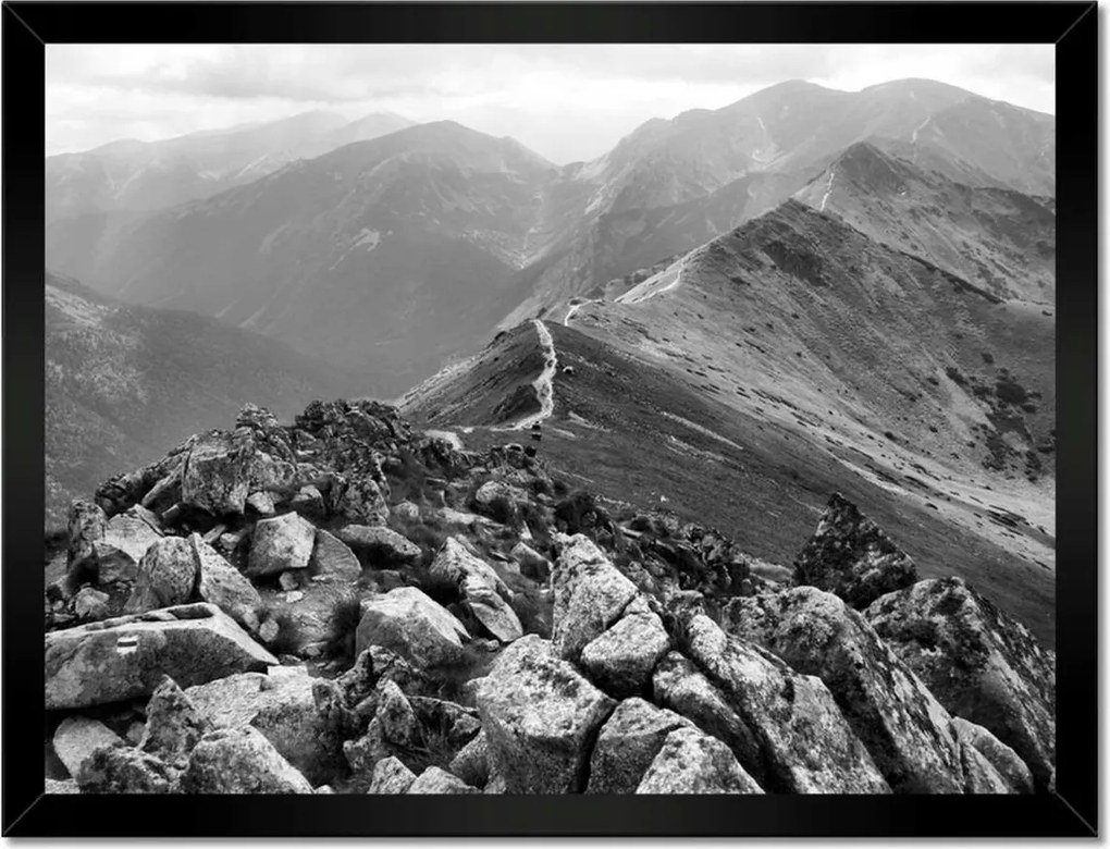 Poszterek keretben 40x30 Tátra Lengyel hegyek Kilátás
