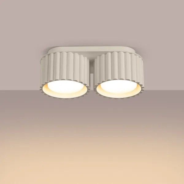 Sollux SL.1793 - AURA krémszínű spotlámpa 2xGX53/10W/230V