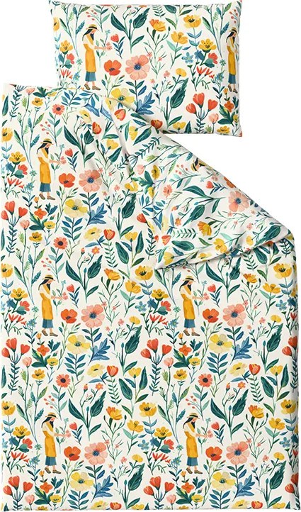 Pamut ágynemű FLOVINA POLY színes Ágyneműhuzat mérete: 70 x 90 cm | 140 x 200 cm