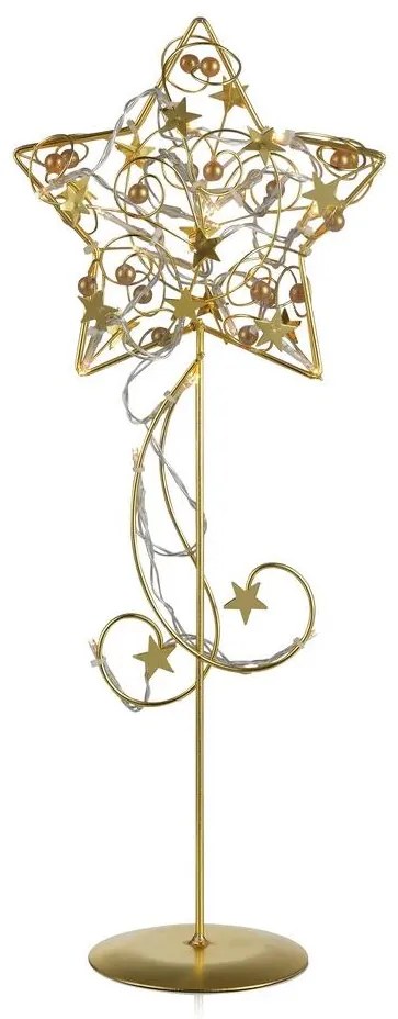 Markslöjd 703900 - LED Karácsonyi dekoráció HAGABERG 20xLED/0,5W/230/24V arany