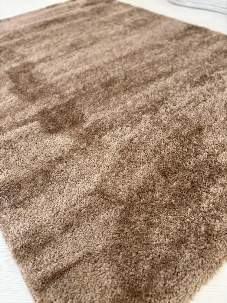 Marinca 5980 sötétbézs shaggy szőnyeg 40x70 cm