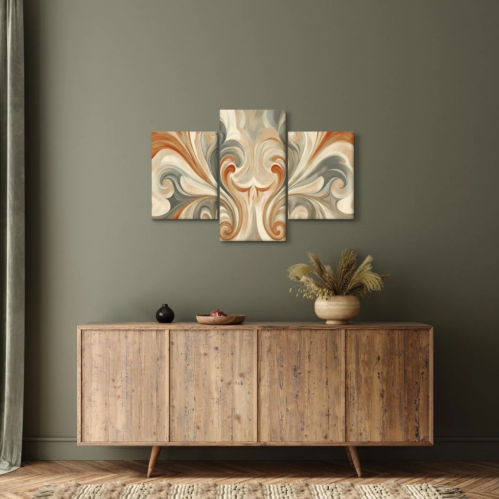 Kép - Örvények földszínekkel (90x60 cm)