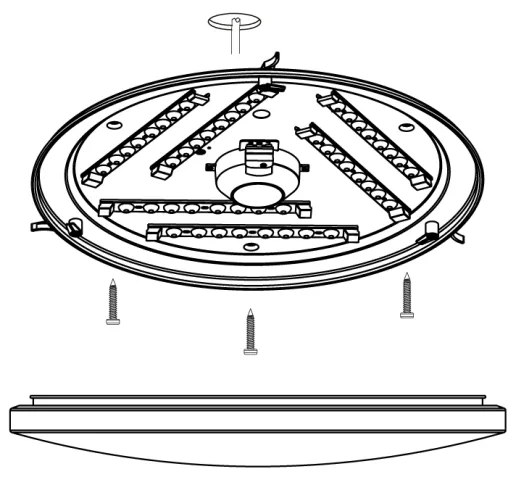 Eglo 97873 - LED Mennyezeti lámpa FRANIA LED/33,5W/230V
