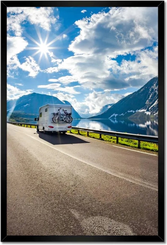 Poszterek keretben 40x60 Lakókocsis turizmus