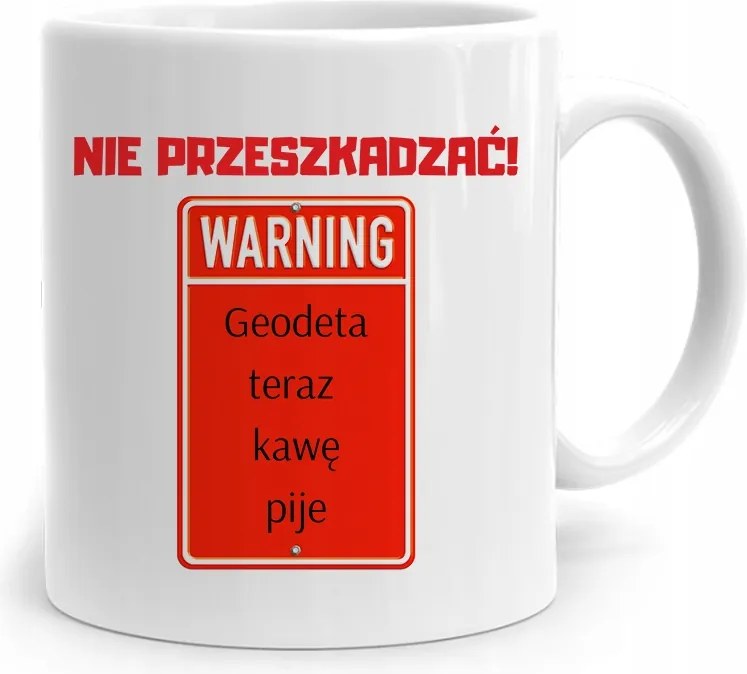 Ajándék Bögre Földmérőnek Ne Zavarjon fényképes nyomattal