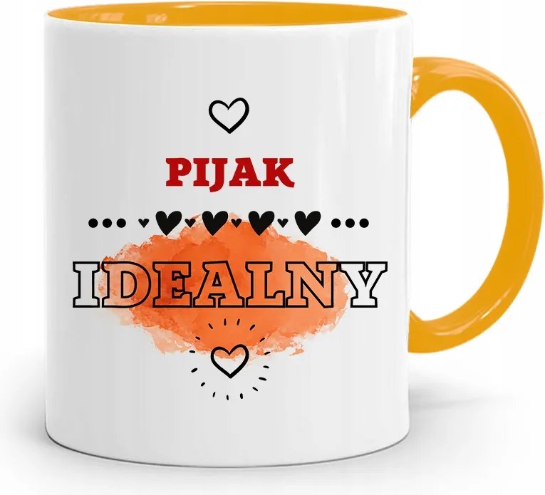 Alkoholista Részegeknek Sárga Ajándék Bögre fényképes nyomtatással