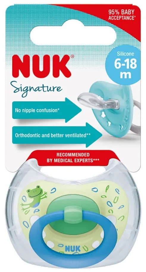 Baba cumi NUK Signature 6-18 h blue