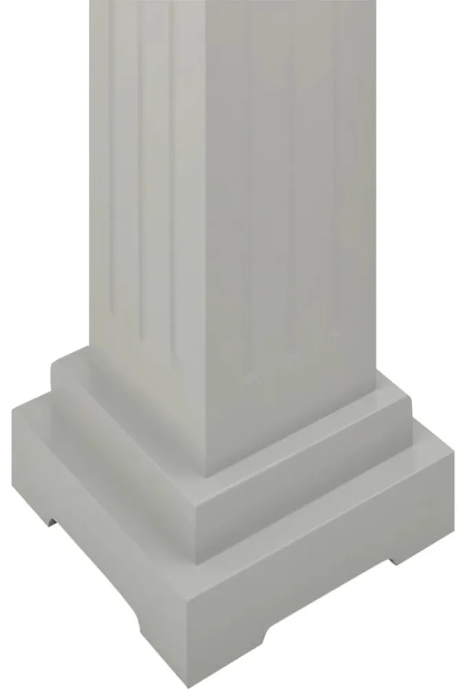 klasszikus szürke MDF szögletes oszlop virágállvány 17x17x66cm