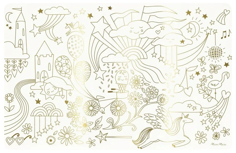 Papír tányéralátét szett 8 db-os 28x42.5 cm Happy Icons – Meri Meri