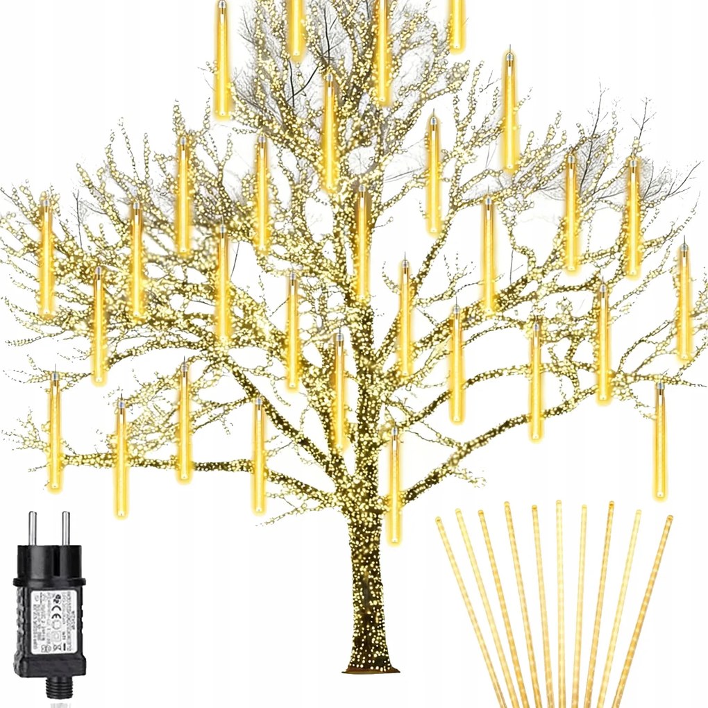 Jégcsap Lámpa Hóesés 240 Led Meteorit 30 CM