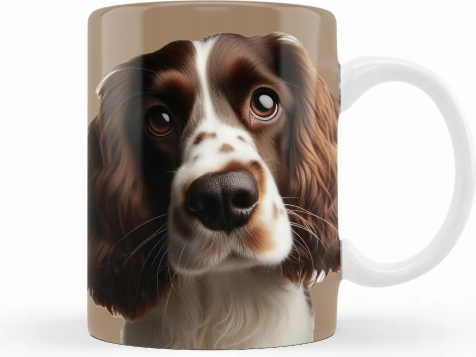 Kutyás bögre Cocker Spániel kutya születésnap 330 ml porcelán ajándék csésze