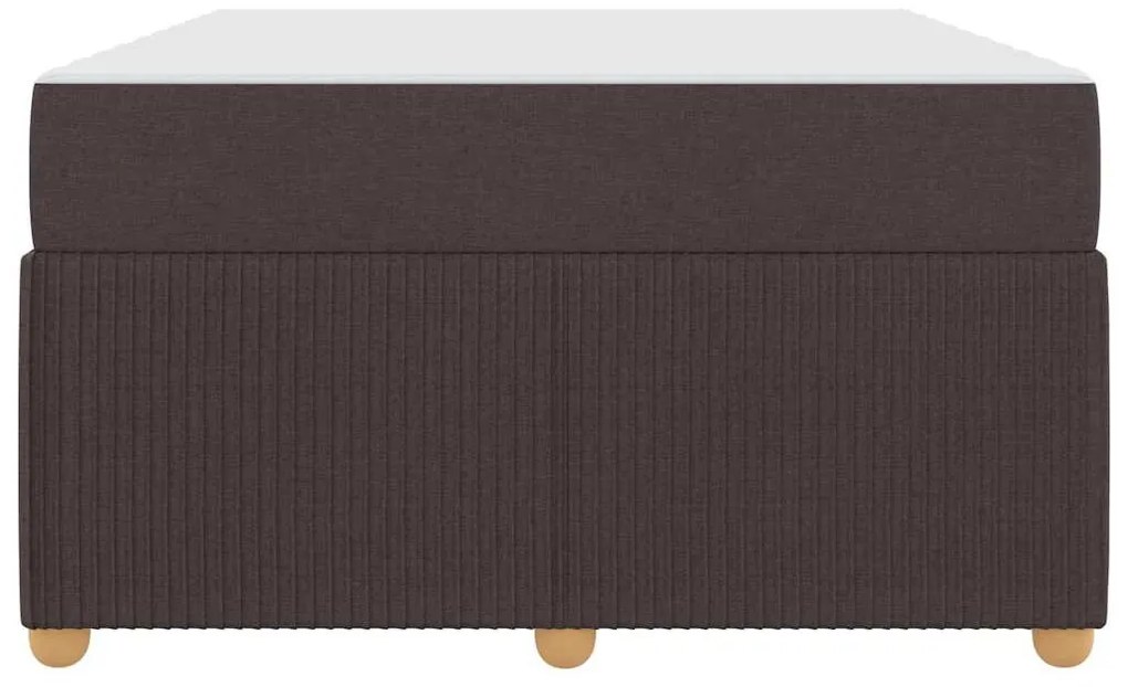 Ágykeret matraccal matracmal sötétbarna 120 x 190 cm szövet