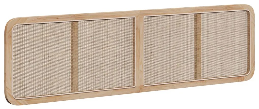 Fejtámla fejtámlával Természetes 200 x 55 x 3 cm Rattan