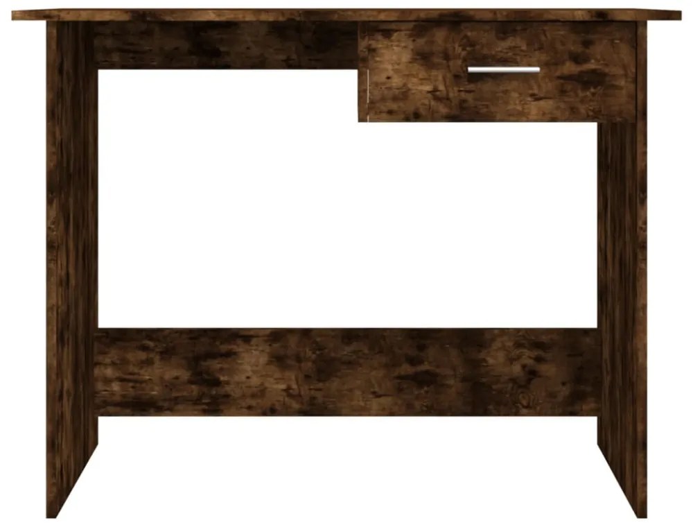 füstös tölgy színű szerelt fa íróasztal 100 x 50 x 76 cm