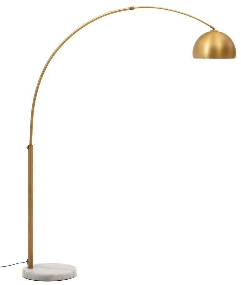 Aranyszínű állólámpa fém búrával (magasság 160 cm) Madali – Kave Home