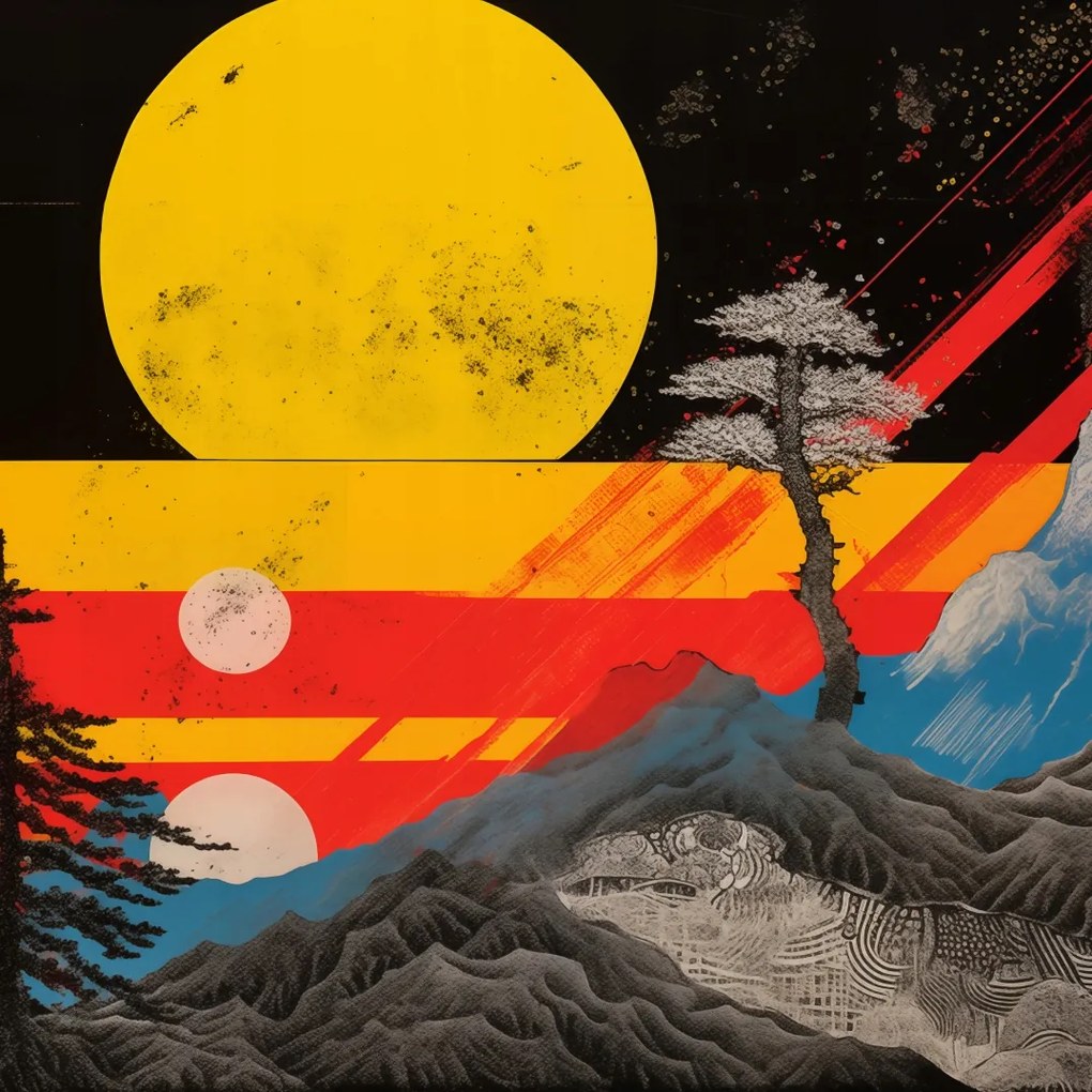 Poszter 70x70cm Hegyi átváltozás