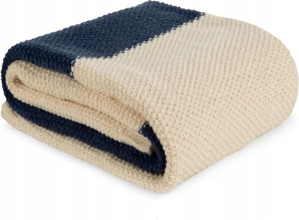 Ágytakaró PLED4 130x170 Eurofirany bézs sötétkék