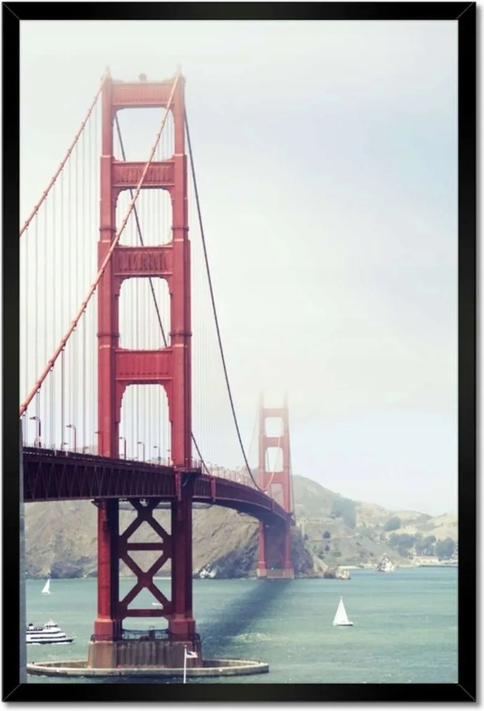 Poszterek keretben 40x60 Golden Gate nappal