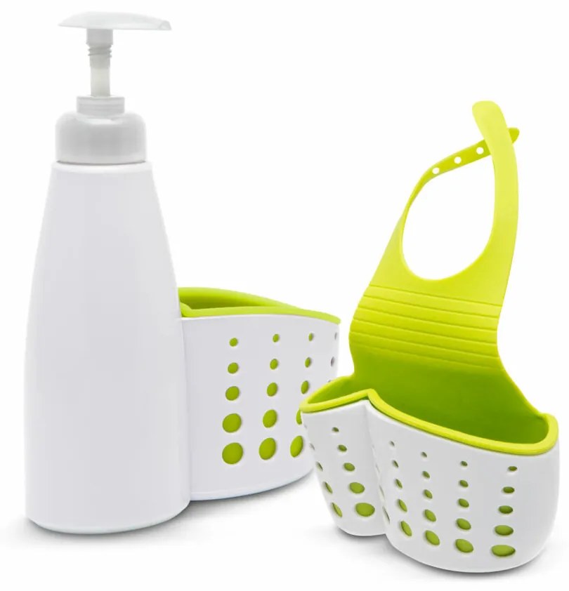 Fürdőszobai / konyhai eszköztartó (pumpás flakonnal)