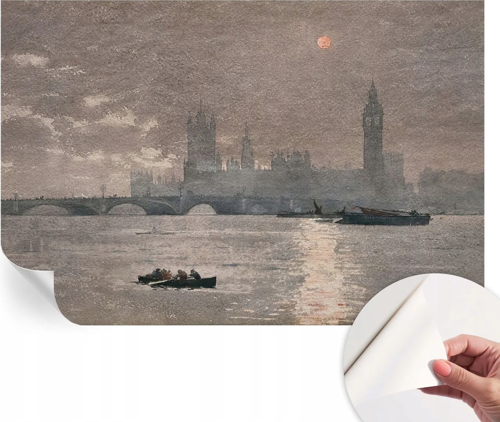 Öntapadós tapéta Divatos 3D fali ragasztóval Éjszakai panoráma 104x70 cm