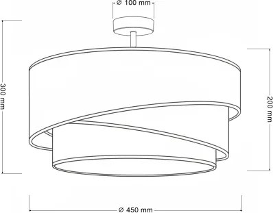 Brilagi - ARROW felületre szerelhető csillár 1xE27/60W/230V átmérő 45 cm bézs