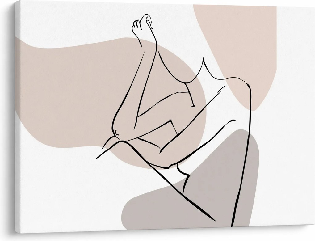 Kép - Női test vonal művészet N⁰1 (70x50 cm)