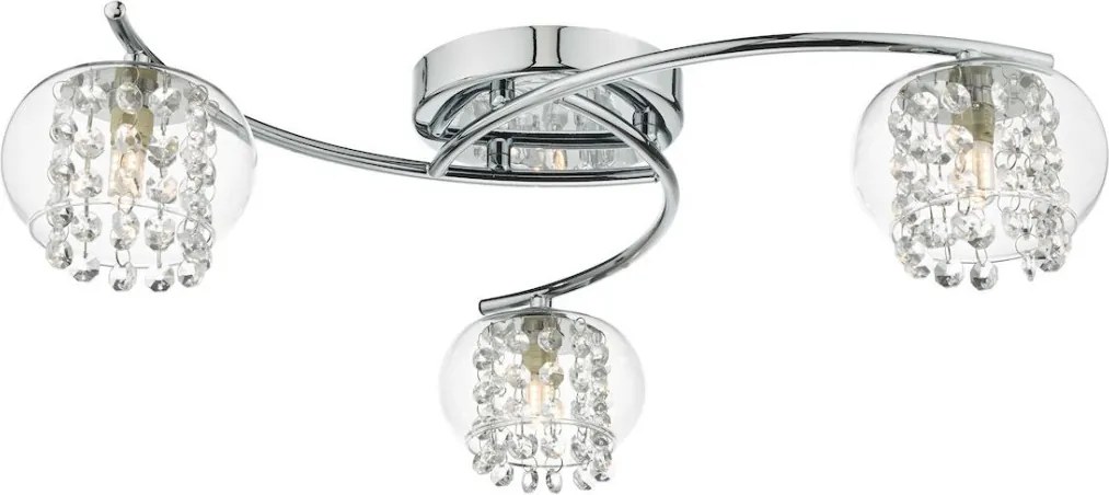 DAR LIGHTING ELM5350 ELMA Mennyezeti Csillár Csiszolt Króm, Átlátszó G9 IP20