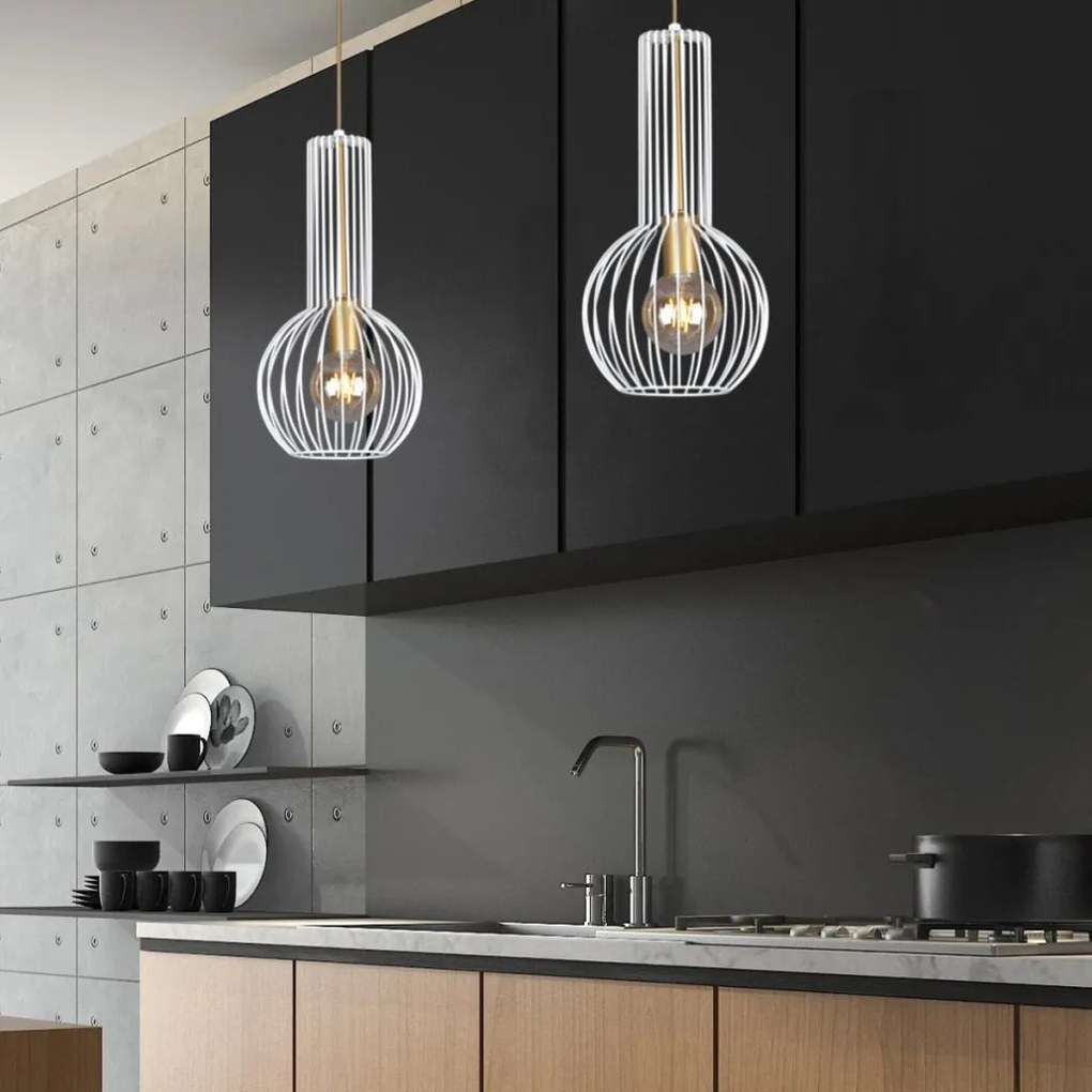 KAJA K-4525 ARVI WHITE Fehér Színű Függeszték 1xE27 15W IP20