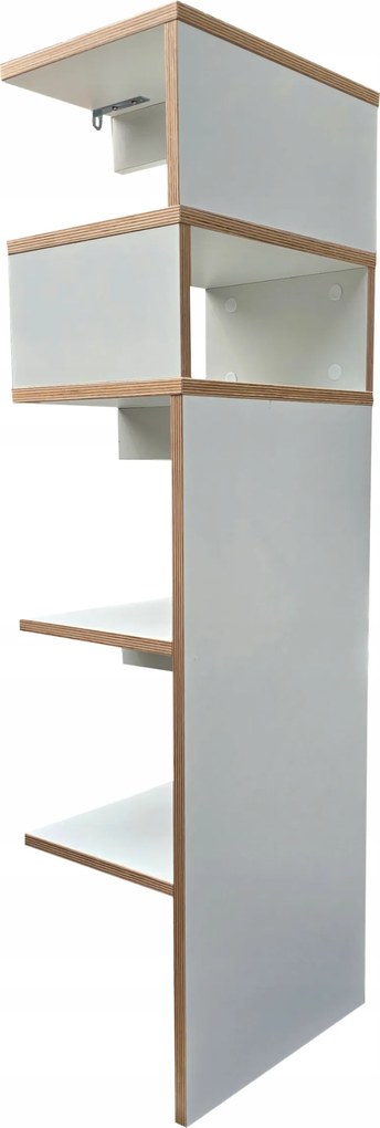 Fali polc fehér 110x34x25 cm