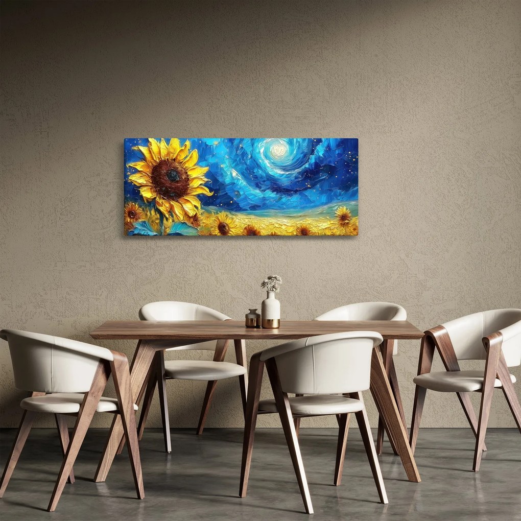 Kép - Festés napraforgó (120x50 cm)