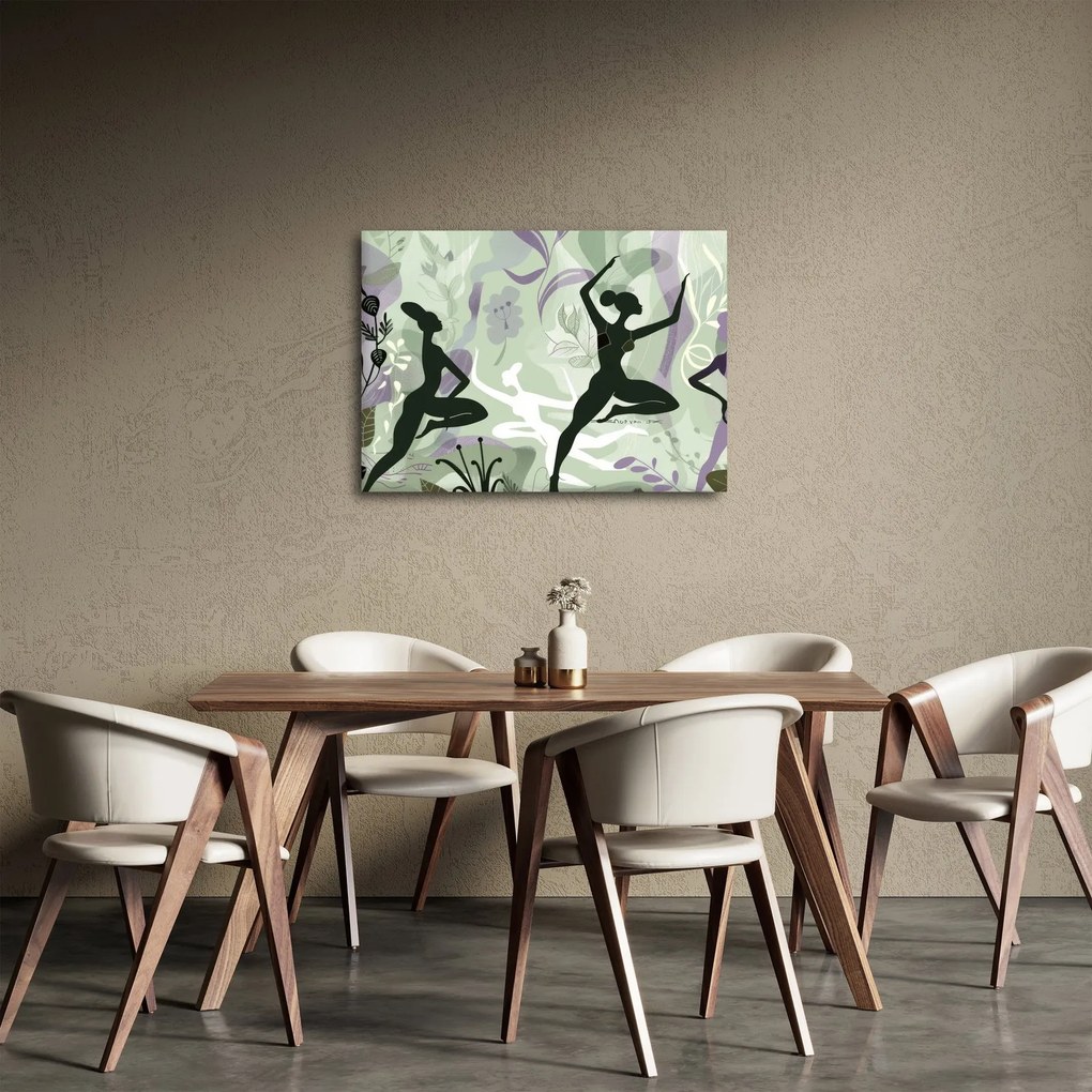 Kép - A táncosok illusztrációja (70x50 cm)