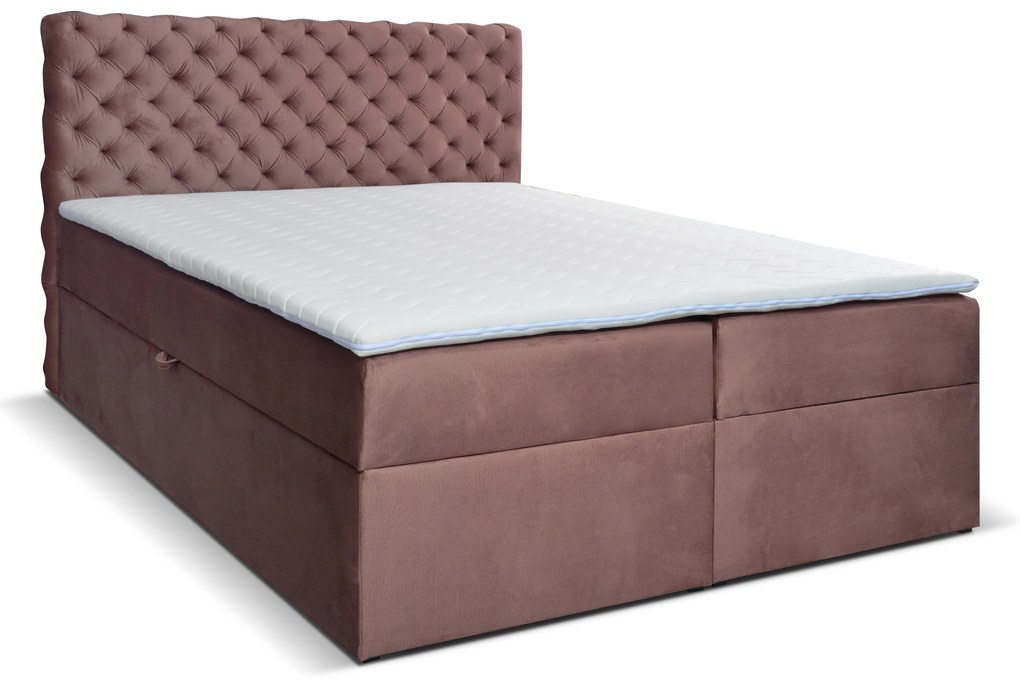 Franciaágy Boxspring 180 cm Orimis (barna). Akció -17%. 1033251