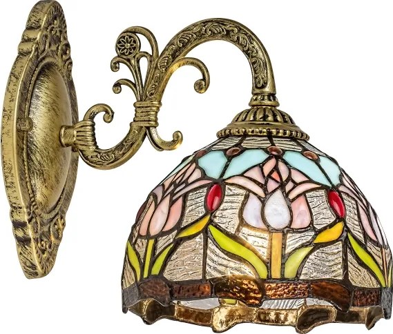 Brilagi - Tiffany ólomüveg falilámpa LORAS 1xE27/40W/230V