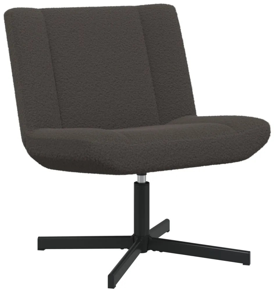 Forgószék Sötétszürke 63 x 75 x 76 cm Báránybőr