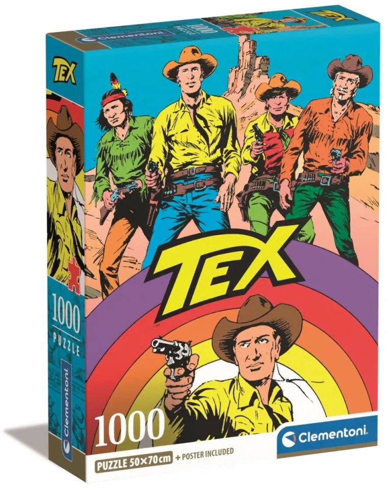 Tex Willer Rainbow 1000 db-os Compact puzzle Clementoni