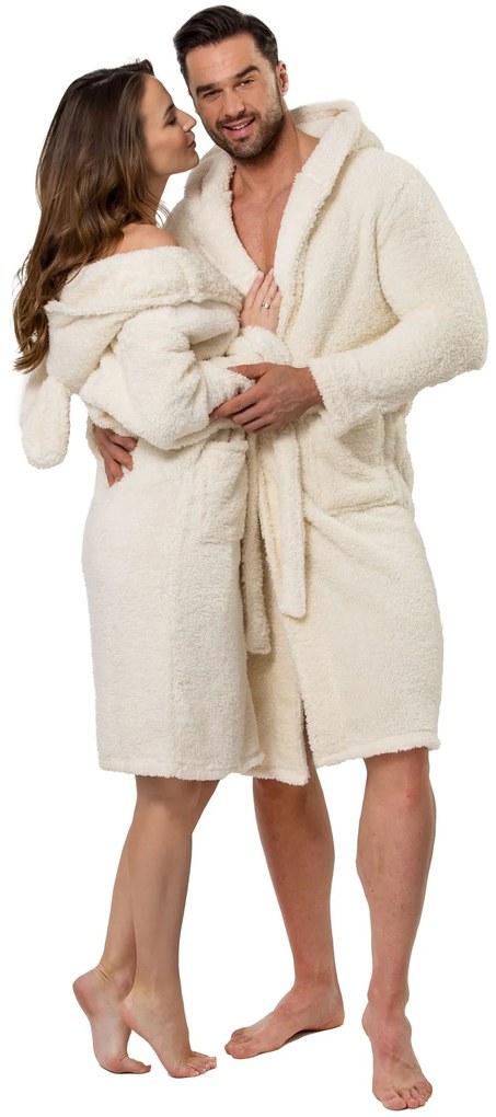 Teddy Ecru Women fürdőköpeny S/M